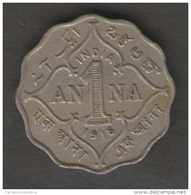 INDIA 1 ANNA 1916 - India