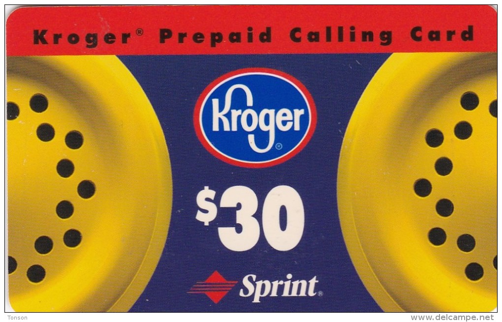 United States, Sprint, Kroger $ 30, 2 Scans. - Sprint