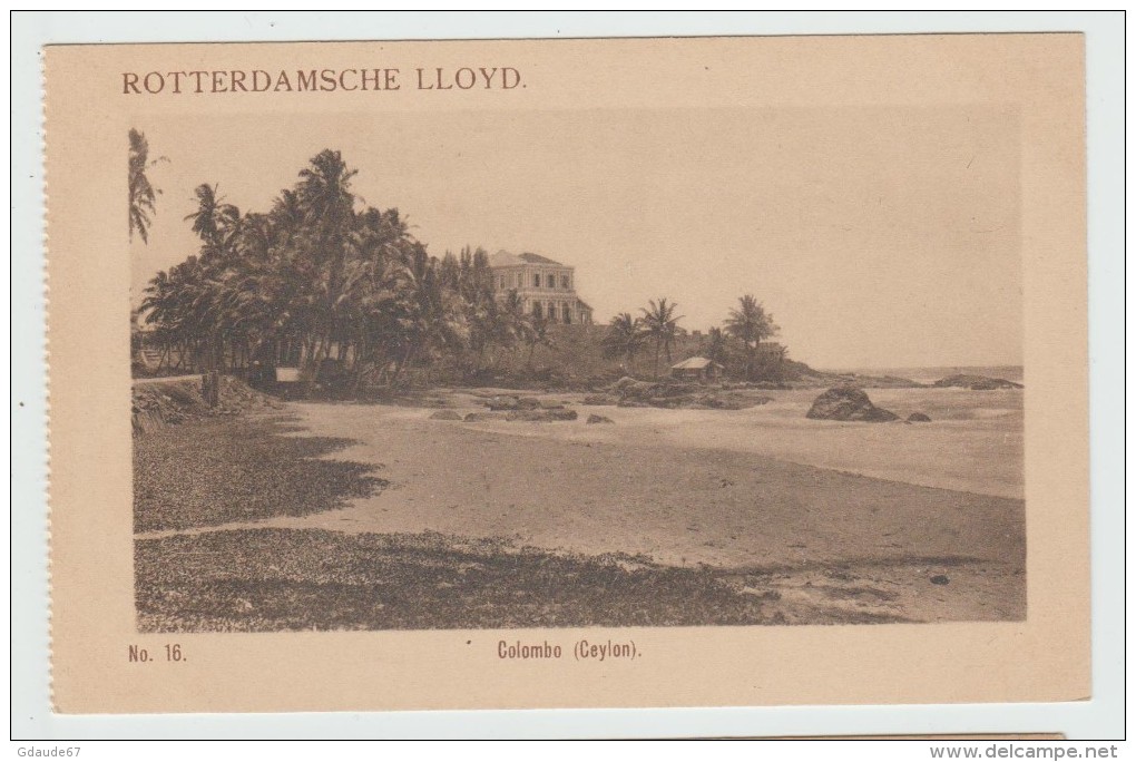 COLOMBO (CEYLON / SRI LANKA) - ROTTERDAMSCHE LLOYD - Sri Lanka (Ceylon)