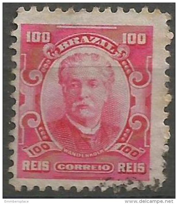 Brazil - 1906 Wandenkolk 100r Used  Sc 177 - Used Stamps