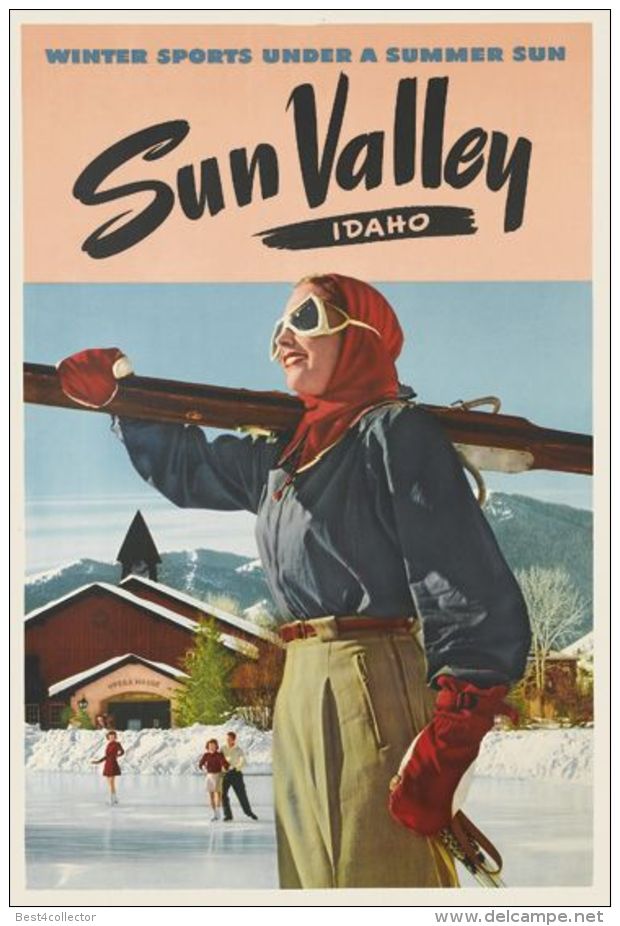 @@@ MAGNET - SUN VALLEY  IDAHO  WINTER SPORTS UNDER A SUMMER SUN - Pubblicitari