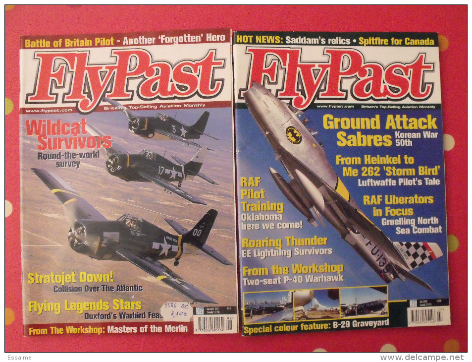 Fly Past. En Anglais.  Septembre 2002 Et Juillet 2003. Wildcat Sabre Heinkel Luftwaffe Flypast - War 1939-45