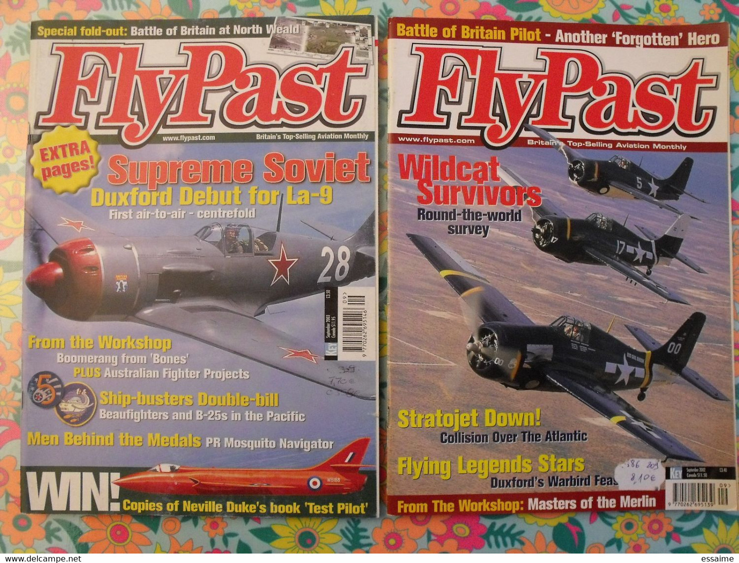 Fly Past. En Anglais.  Septembre 2002 Et Juillet 2003. Wildcat Sabre Heinkel Luftwaffe Flypast - Guerre 1939-45