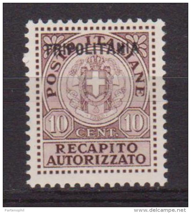 1931 TRIPOLITANIA RECAPITO AUTORIZZATO N.1 MH - Tripolitania