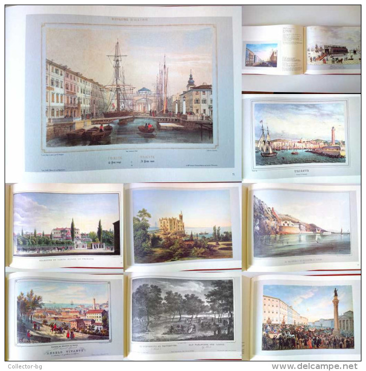 ARCHITECTURE ART PAINTINGS Trieste ITALY 1984 ALBUM  RARITY UNIQUE LARGE SIZE - Lotti E Collezioni