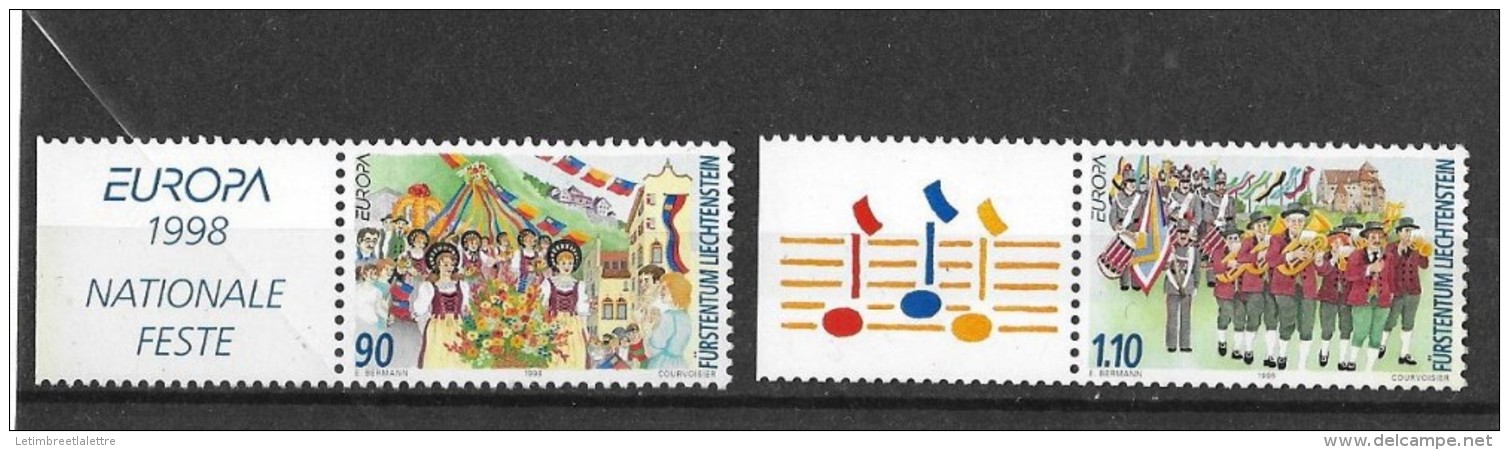 Liechtenstein N° 1106 Et 1107** - Ungebraucht