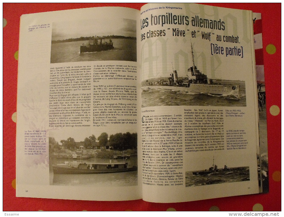 3 revues navires et histoire. n° 10,13,14 (2002). liberty ships yamato jean-bart essex ticonderoga scapa flow mékong