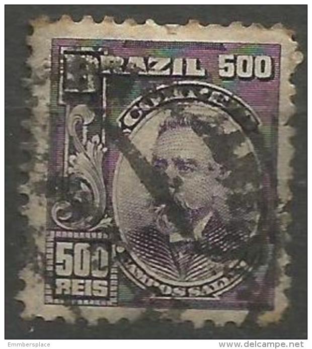 Brazil - 1906 Salles 500r Used  Sc 182 - Gebruikt