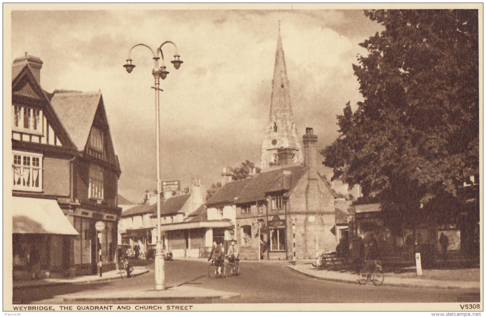 CPA - Weybridge - The Quadrant And Church Street - Surrey