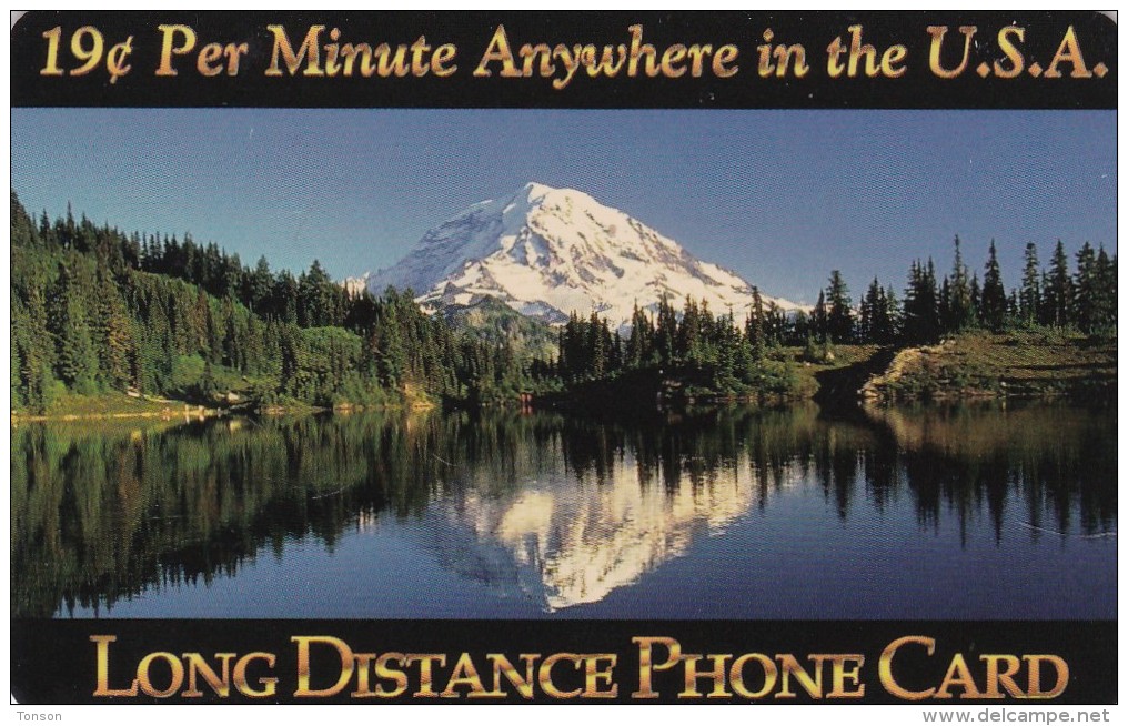 United States, US-NMTele-12a, 19 C Per Minute Anywhere In The U.S.A. Long Distance Phone Card, 2 Scans. - AT&T