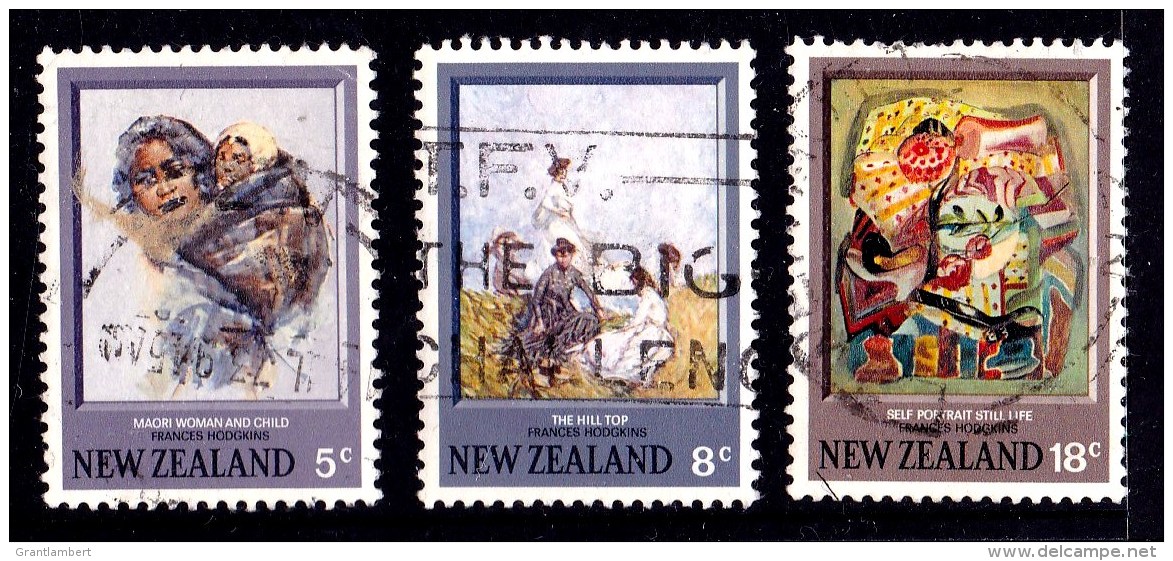 New Zealand 1973 Hodgkins Paintings Three Used - - Used Stamps