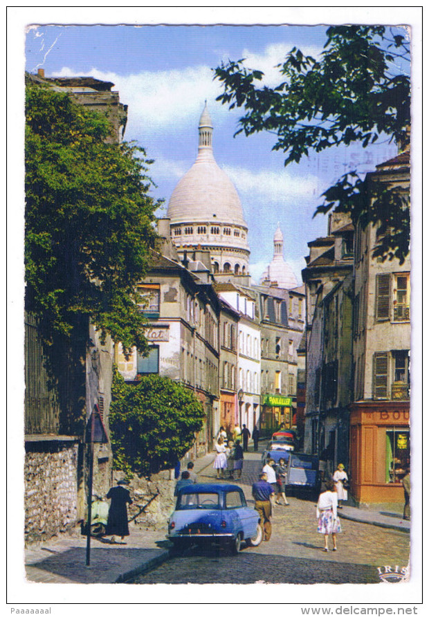 PARIS  RUE NORVINS ET BASILIQUE DU SACRE COEUR DE MONTMARTRE - Sacré Coeur