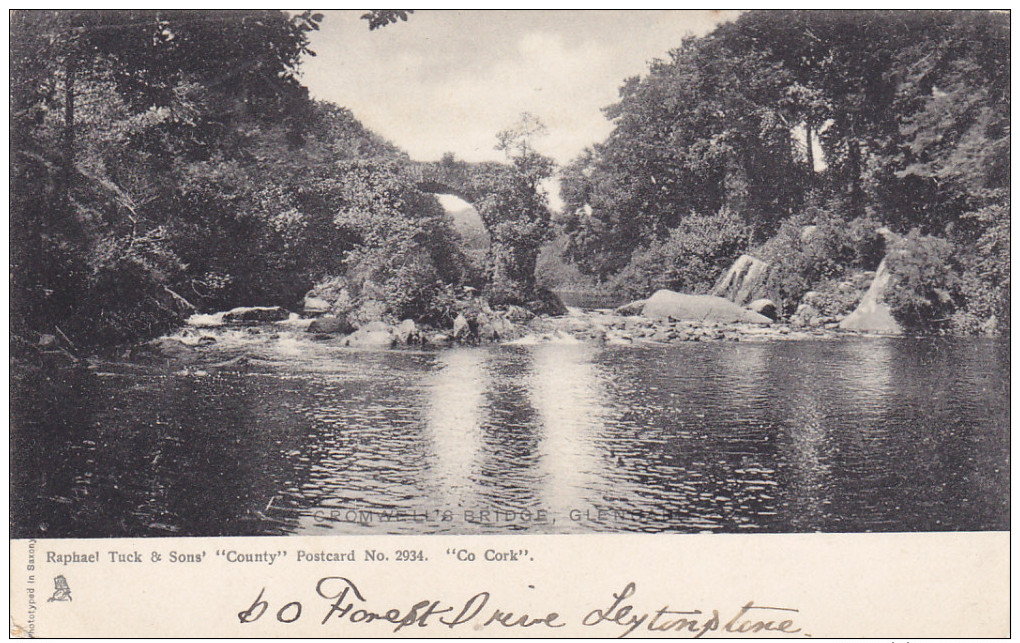 Cromwell's Bridge , Co. CORK , Ireland , PU-1903 TUCK - Cork