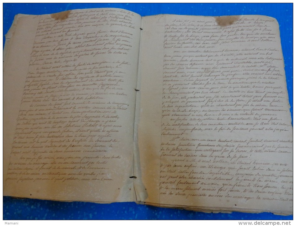 Dissertation Ou ????? Matilde Ou Le Reve  Document Cousu De 1841 Auteur Inconnu - Non Classificati