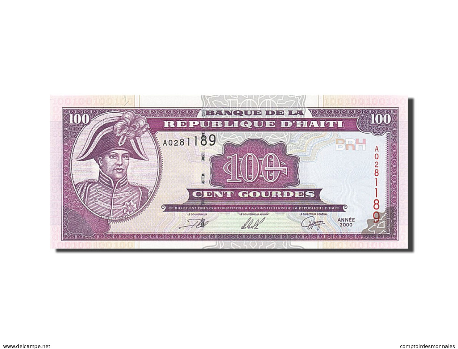 Billet, Haïti, 100 Gourdes, 2000, 2000, KM:268, NEUF - Haiti