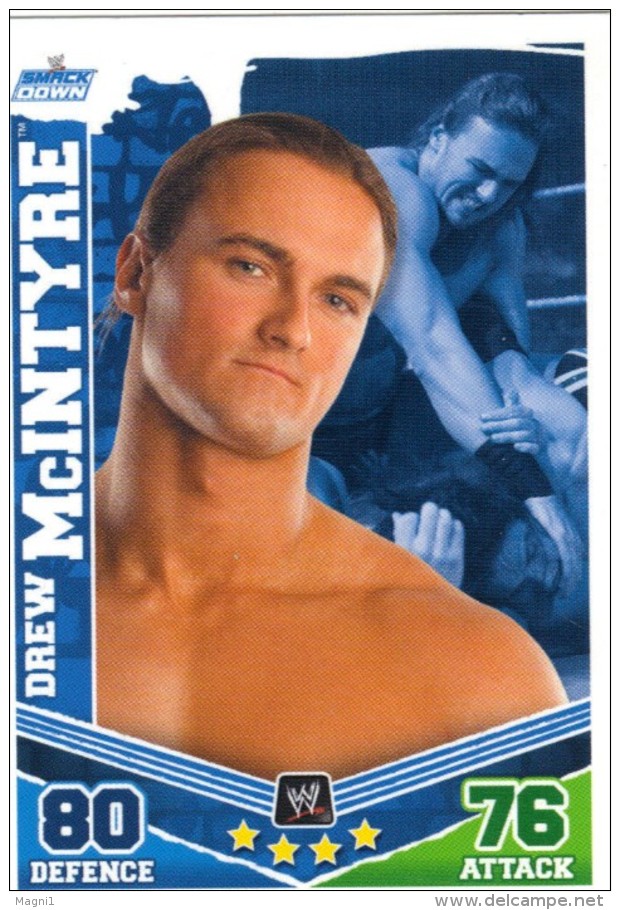 Slam Attax SMACK DOWN - Drew McINTYRE - Sports De Combat