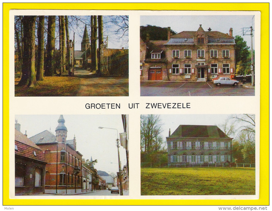 GROETEN UIT ZWEVEZELE Wingene FOTOKAART MULTIVIEUW Photo Drukkerij Gevaert Tramstraat 12 Zwevezele CARTE PHOTO 2880 - Wingene