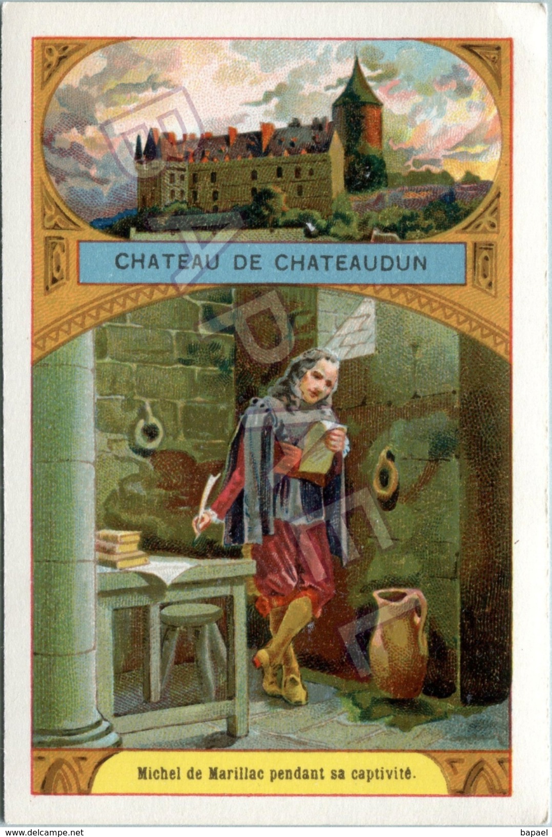 Image - Château De Chateaudun - Michel De Marillac Pendant Sa Captivité (Recto-Verso) - Autres & Non Classés