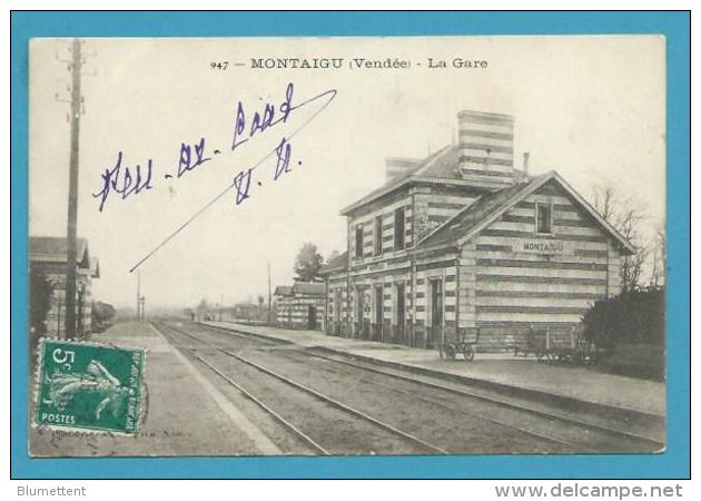 CPA 947 - Chemin De Fer La Gare MONTAIGU 85 - Montaigu