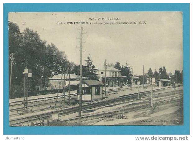 CPA 5046 - Chemin De Fer La Gare PONTORSON 50 - Pontorson