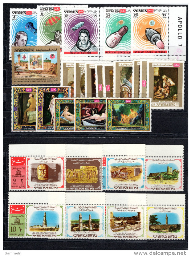 8545 Jemen Königreich, Yemen Kingdom Mnh Mi 476-83 A, 645-49, 708. 717-25, 1094-98 - 5 Kompl. Ausgaben - - Yemen