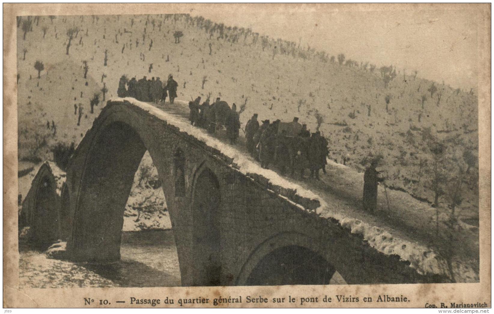 98151 - Albanie     Passage Du Quartier Serbe Sur Le Pont De Vizirs - Albanië