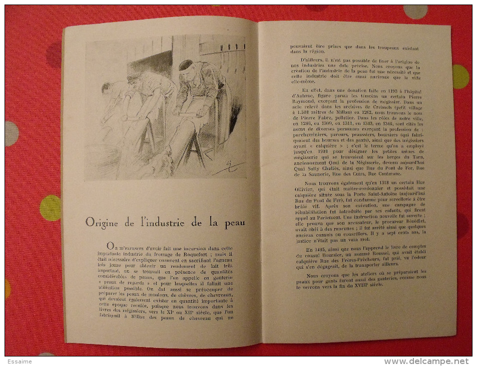 Histoire De L'industrie De La Peau Et Du Gant à Millau. Albert Jonquet. Sd (vers 1940) - Knutselen / Techniek