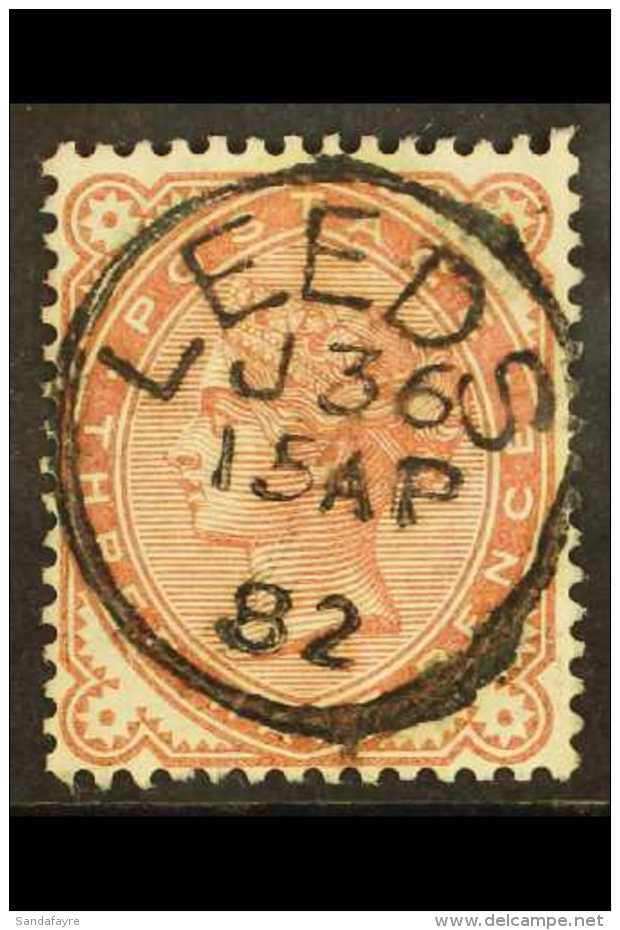 1880-81 1&frac12;d Venetian Red, SG 167, Bearing A Complete "LEEDS" Cds Dated 15th April 1882. Attractive For More... - Altri & Non Classificati