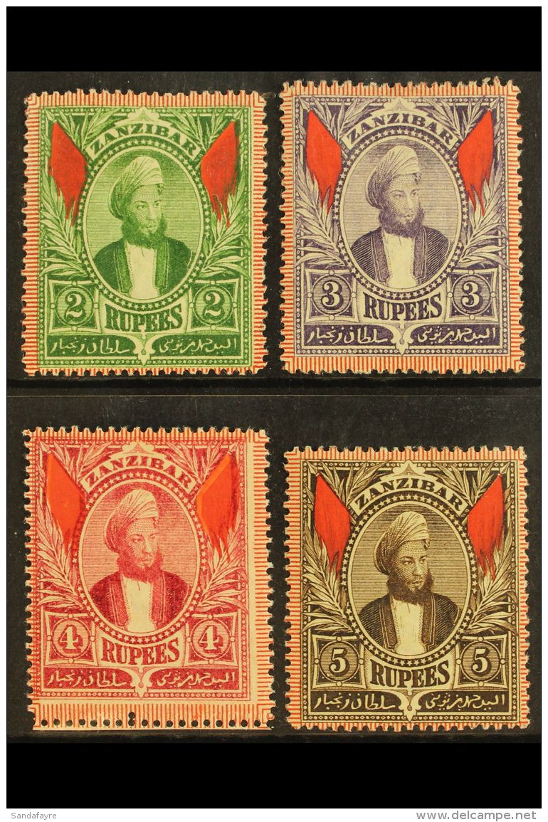 1896 2r - 5r Sultan High Values, SG 171/4, Very Fine And Fresh Mint. (4 Stamps) For More Images, Please Visit... - Zanzibar (...-1963)