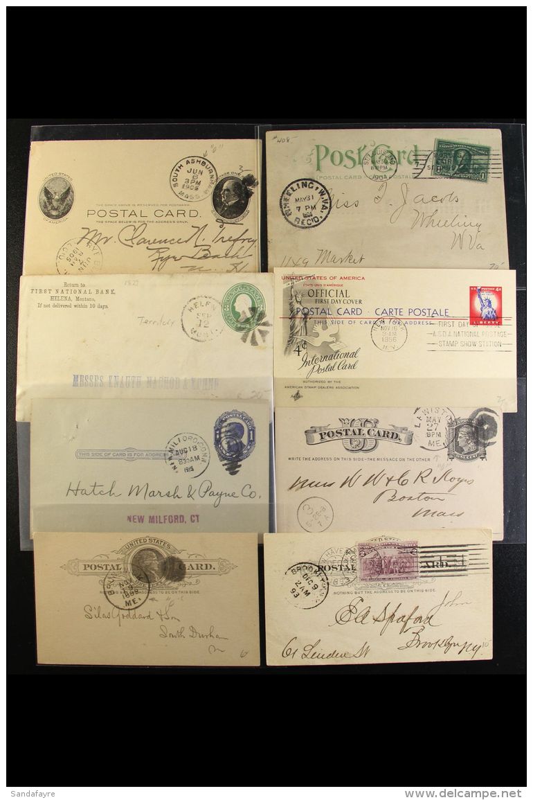 POSTAL STATIONERY 1870s-1980s USED &amp; UNUSED Accumulation Of Cards &amp; Covers In A Small Shoebox. Includes... - Other & Unclassified
