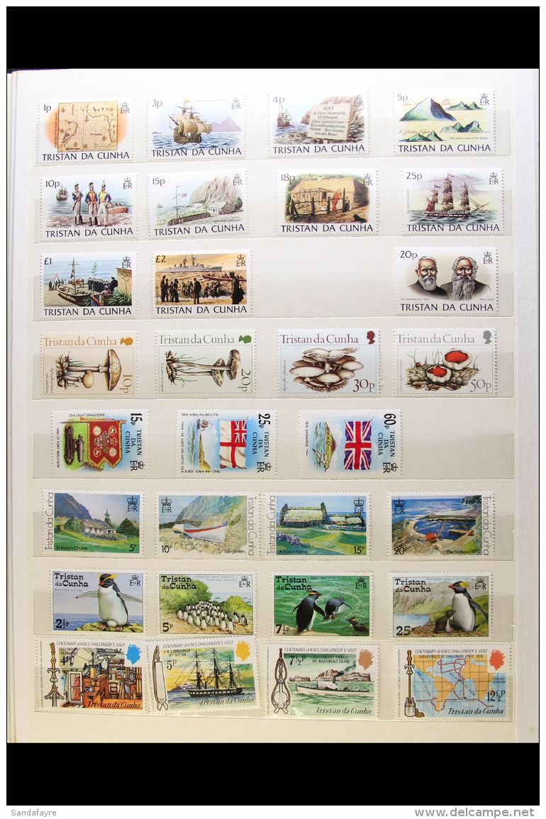 1965-1990 NEVER HINGED MINT COLLECTION An ALL DIFFERENT Collection Presented On Stock Book Pages, Chiefly Of... - Tristan Da Cunha