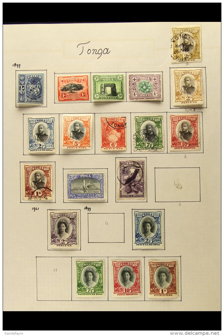 1886-1953 FINE MINT AND USED COLLECTION An All Different Collection On Album Pages, Includes 1886-88 Values To 2s... - Tonga (...-1970)