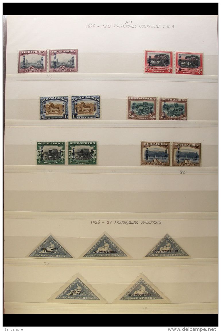 1926/90 MINT / NEVER HINGED MINT COLLECTION CLEAN &amp; FINE LOOKING LOT WITH 1926 &amp; 1927 &frac12;d, 1d &amp;... - Zuidwest-Afrika (1923-1990)