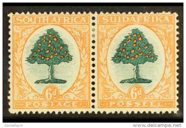 1930-45 6d Green &amp; Orange, Scarce WATERMARK UPRIGHT, SG 47w, Fine Mint. For More Images, Please Visit... - Sin Clasificación