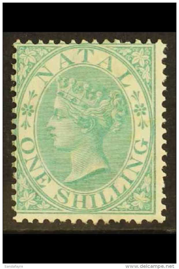 NATAL 1867 1s Green, Watermark Crown CC, Perf 14, SG 25, Fine Unused. For More Images, Please Visit... - Ohne Zuordnung