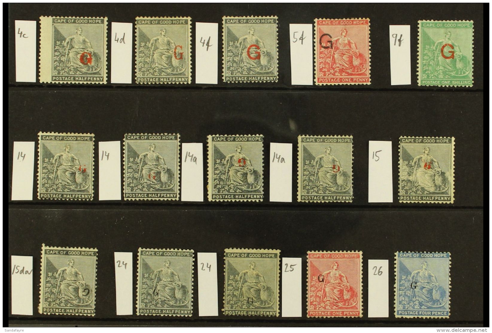 GRIQUALAND WEST 1877-1879 MINT/UNUSED GROUP With A Few Inverted Overprints All Identified By SG Cat Numbers On A... - Ohne Zuordnung