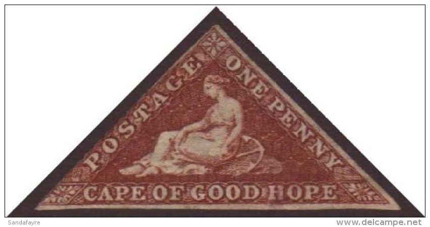 CAPE OF GOOD HOPE 1863-64 1d Brown Red Triangular, SG 18c, Fine Mint With 2 Good Margins &amp; Lovely Fresh... - Non Classés