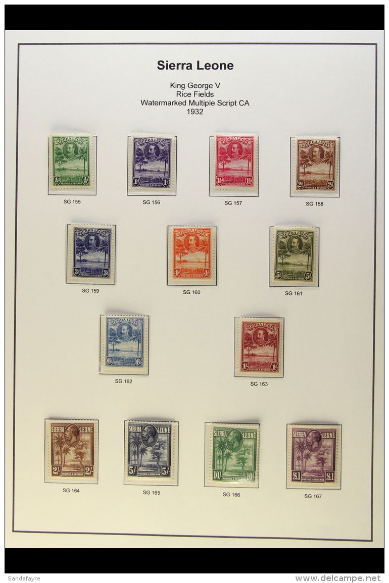 1884-1935 DELIGHTFUL MINT COLLECTION In Hingeless Mounts On Printed Album Pages. With 1884 Complete Set; 1885-96... - Sierra Leona (...-1960)