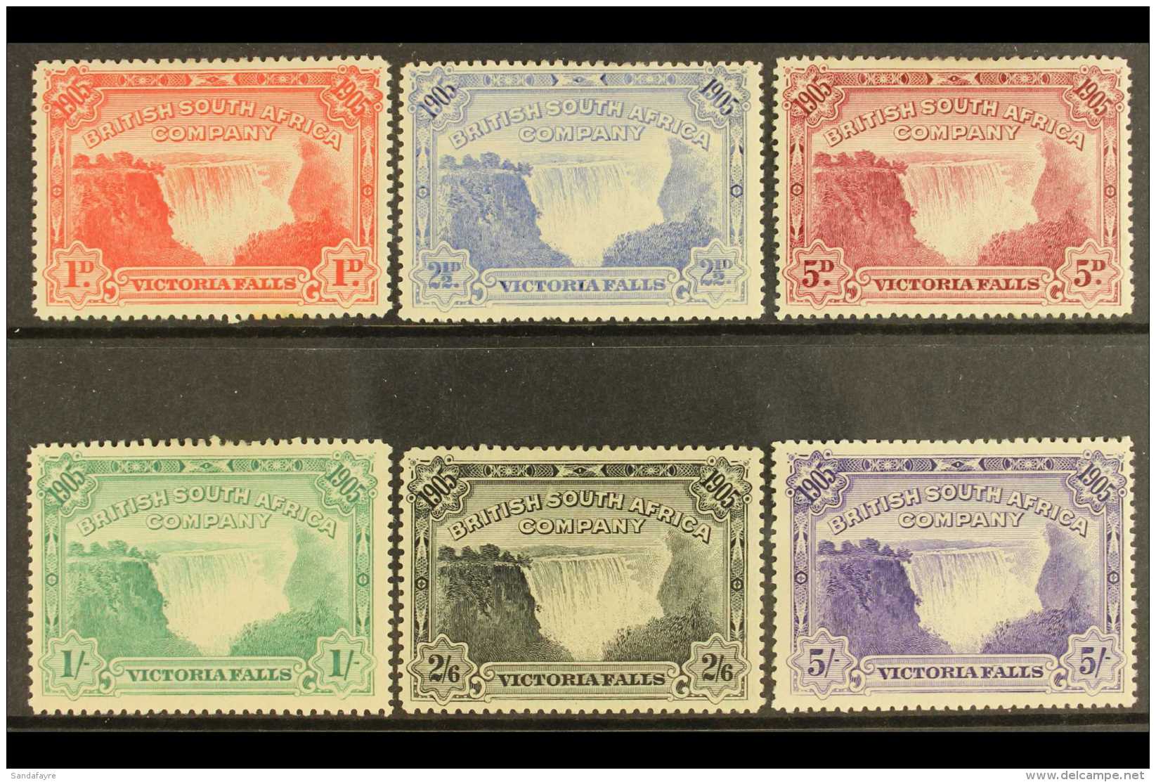 1905 Victoria Falls Complete Set, SG 94/99, Very Fine Mint. (6 Stamps) For More Images, Please Visit... - Altri & Non Classificati