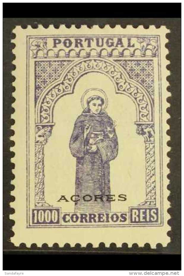 AZORES 1895 1000r Violet &amp; Green, Afinsa 87, Very Fine Mint For More Images, Please Visit... - Otros & Sin Clasificación