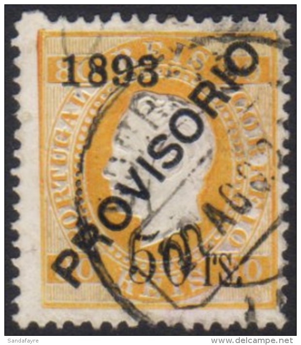 1893 50r On 80r Pale Orange, SG 310, Fine Used, Centered Slightly Right. For More Images, Please Visit... - Otros & Sin Clasificación