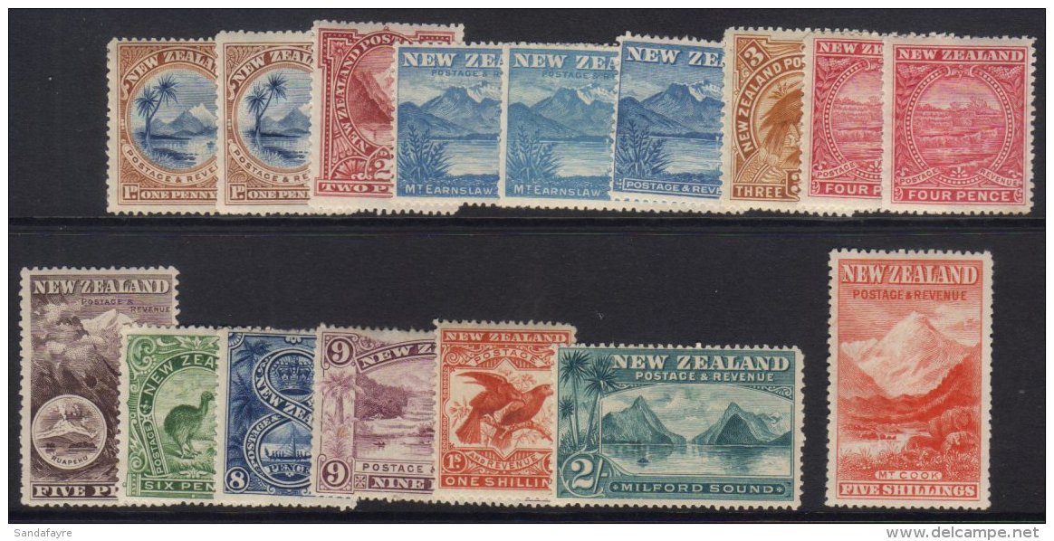 1898 PICTORIAL 1d To 5s SG 247/59, With Additional Listed Shades Of 1d, 2&frac12;d And 4d, The 5d Is Sepia And... - Altri & Non Classificati