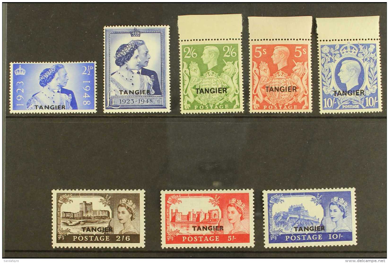 TANGIER 1948-1955 Never Hinged Mint HIGH VALUES Comprising 1948 Wedding Set, 1949 2s6d To 10s, 1955 2s6d To 10s.... - Otros & Sin Clasificación