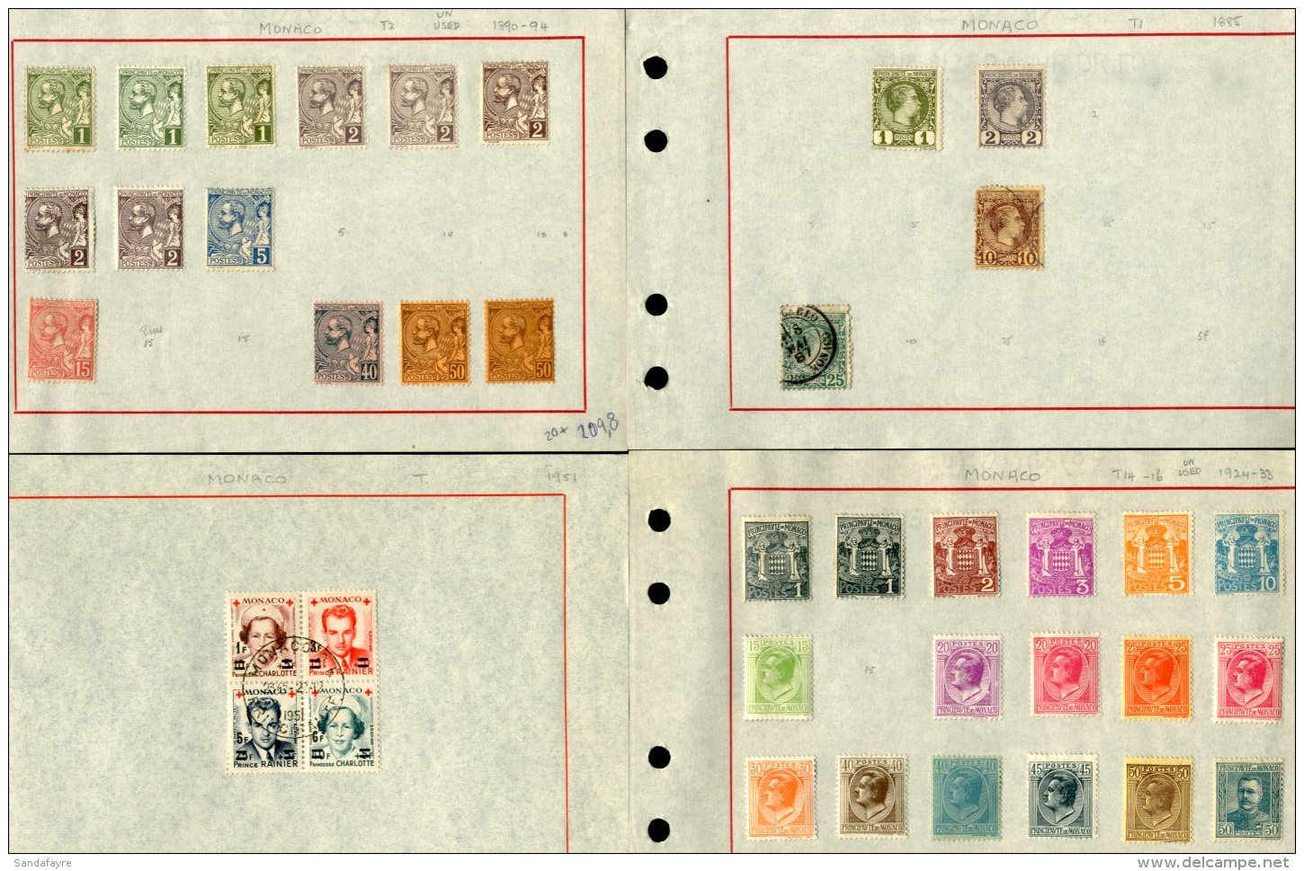 1885-1967 COLLECTION On Leaves, Fresh Mint Or Used Chiefly ALL DIFFERENT Stamps, Early Issues With A Few Shades,... - Otros & Sin Clasificación