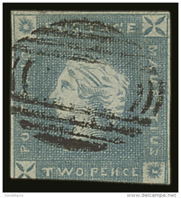 1859 2d Blue, "Lapirot", Early Impression In An Unusual Milky Blue Shades (another Example In Kanai Collection),... - Mauricio (...-1967)