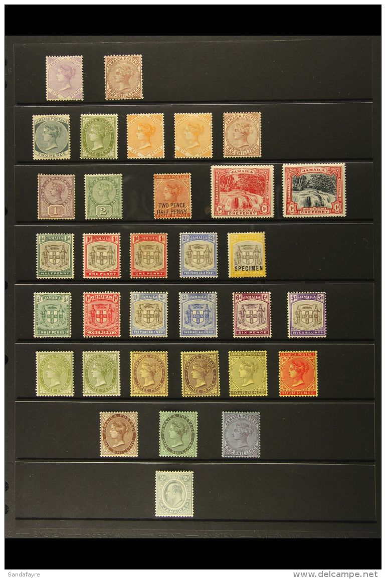 1870-1952 VERY FINE MINT COLLECTION Neatly Presented On Stock Pages. A Clean Collection With Extras Inc Shades,... - Jamaica (...-1961)