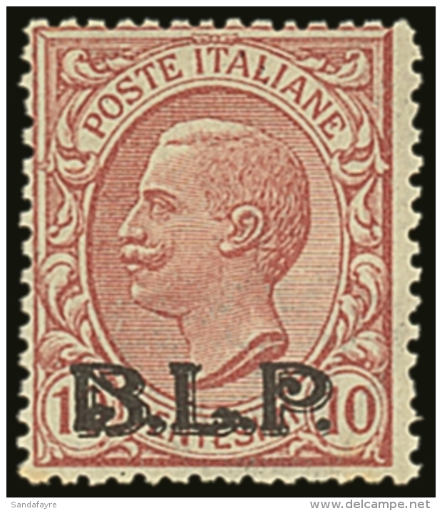 ADVERTISING STAMPS 1922 10c Rose Ovptd Type II "B.L.P." In Black, Sass 5, Very Fine Never Hinged Mint. Signed... - Sin Clasificación