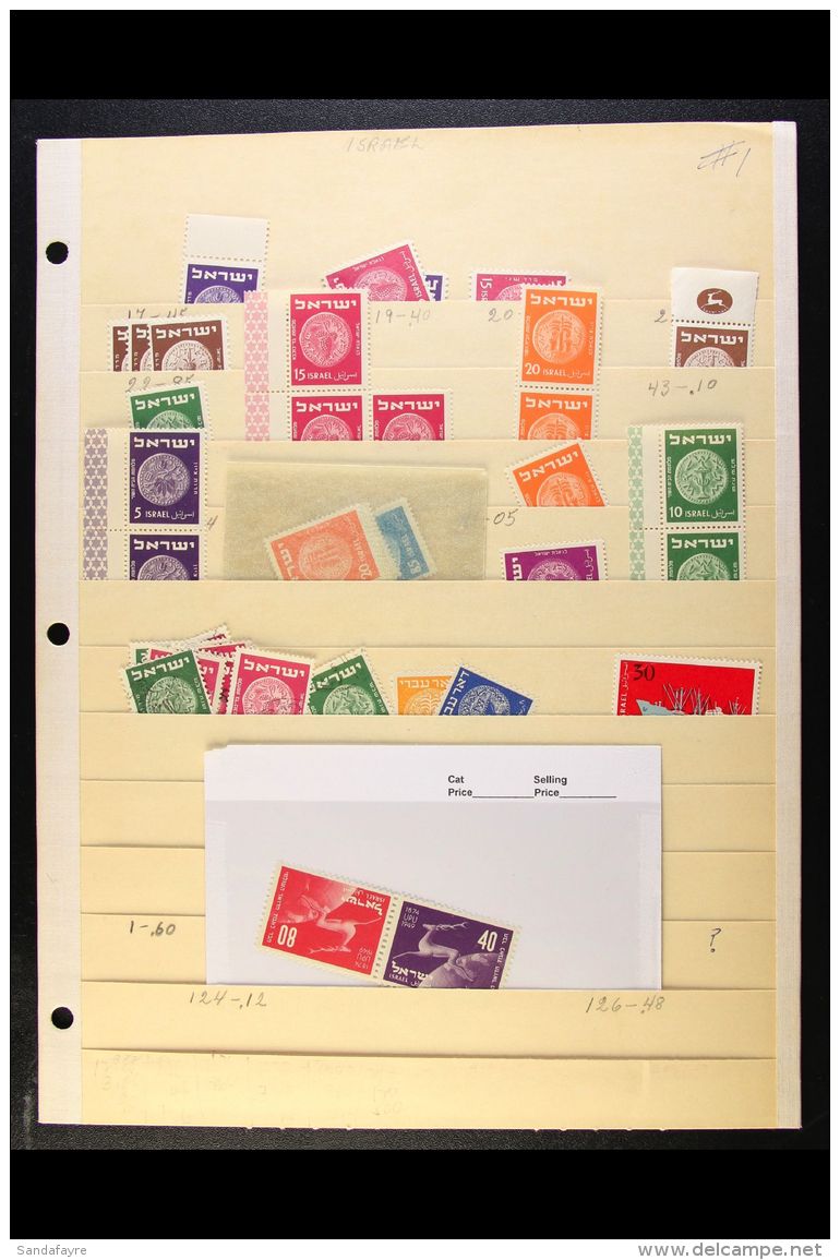 1948-1980's MINT, NHM &amp; USED RANGES On Pages &amp; In Packets, Inc 1950 UPU Tete-beche Pair NHM, Various... - Otros & Sin Clasificación