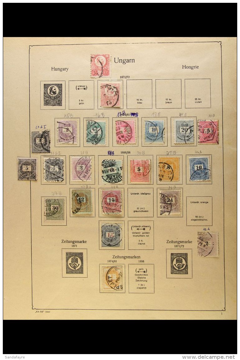 1871-1975 COLLECTION On Pages, Mint &amp; Used Mainly All Different Stamps, Inc 1938 All Three M/s's Used Etc.... - Altri & Non Classificati