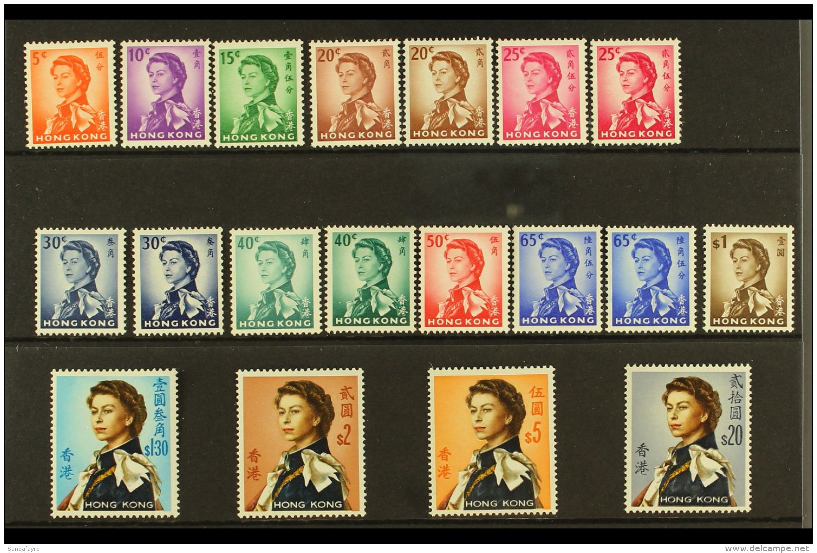 1966-72 SIDEWAYS WATERMARK. Definitive "Basic" Sideways Watermark Set Complete, SG 222/36, Plus The Listed 65c... - Sonstige & Ohne Zuordnung